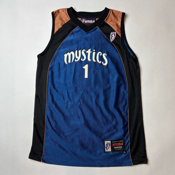 Vintage 90s Kids Girls Washington Mystics Jersey WNBA M (10/12) BLAIR #1 Y2K - Picture 1 of 7